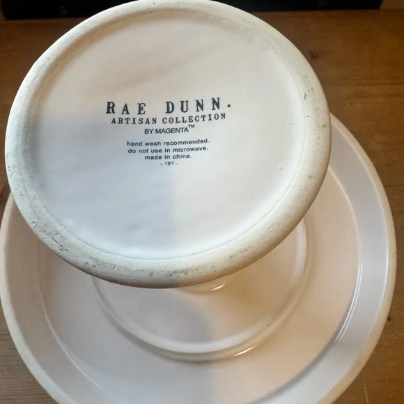 Rae Dunn Cake Stand 7 1/4”x 9 3/4” Artisan Collection by Magenta - Picture 6 of 6